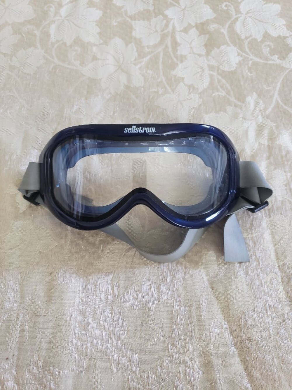 Blue Safety Goggles with Adjustable Strap